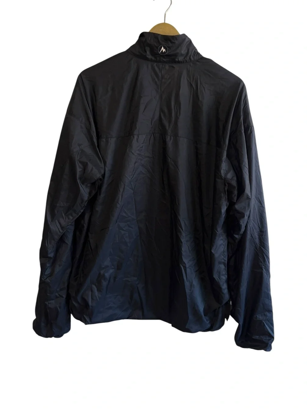 Marmot Mens Large Black Fleece Lined Windbreaker Jacket Full Zip Outdoor Travel